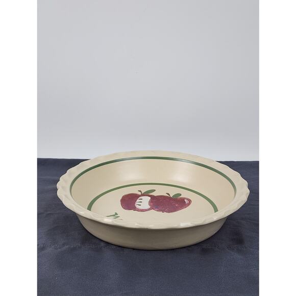 Apples & Middletown Decorative Ceramic Deep Dish 10.5" Collectors Pie Plate - Picture 5 of 7